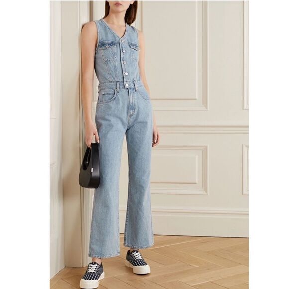 Agolde 70s Jumpsuit Denim Kick Flare in Westward Wash - Picture 1 of 8